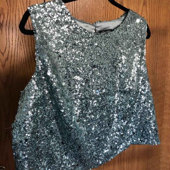 Plus Size NWT Topaz 2 Piece Prom or Formal Dress - Picture 2 of 5